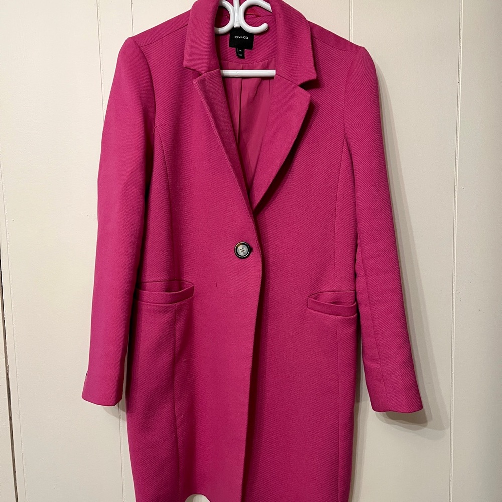 RW&CO. Fuchsia Trench Coat